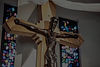 A wooden crucifix depicting a Black Jesus